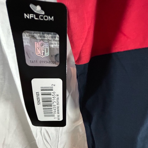 NFL team apparel women’s long sleeve lace upfront patriot - Picture 10 of 11